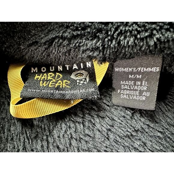 Mountain Hardwear Black Monkey Fleece Polartec Woman Grid Jacket Med - Picture 10 of 12